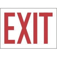 Accuform Signs MEXT906VS Accuform Signs 10" X 14" Red And White Adhesive Vinyl Value Exit Sign "Exit"